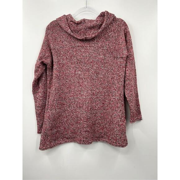 J. Jill Sweater Women's Multicolor‎ Wool Blend Cowl-Neck Knitted Size Medium - Picture 4 of 5